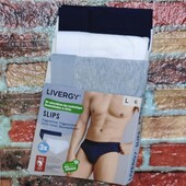 Арт.0222 набір чоловічі трусики бріфи(сліпи) 3шт від livergy размер євро l/6