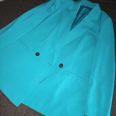 Primark uk16 яскравий бірюзовий піджак