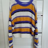 Розпродаж!!! Новый красивый теплый свитерок оверсайз р.16-20.
