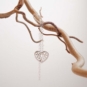 Срібна підвіска Сердечко