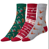 Лот=3шт! Жіночі новорічні шкарпетки Esmara р.35-38. Комплект з 3-х пар. Німеччина