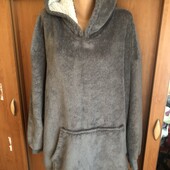 Меховушка, плюшева туника, кофта, худи, 3-5XL. ohs. слип, пижама