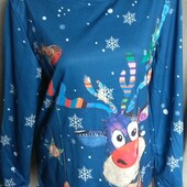 Лёгкая кофта с рисунком к праздникам