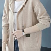 Шикарный, теплый худи, кофта на молниии с капюшоном, р. xl, наш 48-52, светло- бежевый