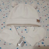 Набір дитяча шапочка і рукавички