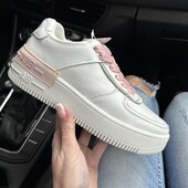 Розпррдаж Кросівки натуральна шкіра білі з рожевим