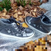 ❤️☀️❤️ Ботинки хайтопы, микрофлис, замша, стелька 22.5см. Ставка=купить Сразу ⚡❗