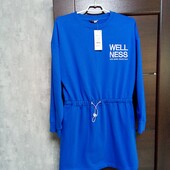 Новая брендовая коттоновая толстовка-туника р.14(М).