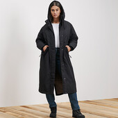 Якісне стьобане пальто з капюшоном Tchibo (Німеччина) розмір наш 54-56(48 євро)