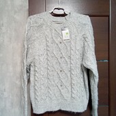 Брендовый новый теплый свитер р.12-16 оверсайз.
