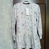 Новое брендовое теплое флисовое платье-туника р.12-13лет