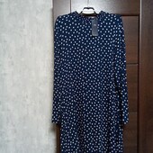 Новое брендовое трикотажное вискозное платье р.18.