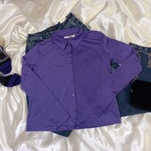 Стильна фіолетова блуза