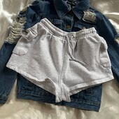 Шортики на флісі у сірому кольорі