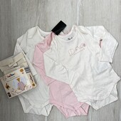 Kuniboo.Набір 3 шт бодіки для дівчинки 74/80рр