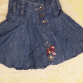 Джинсова спідниця для дівчинки 5 років