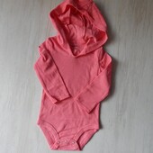 Бодік з довгим рукавом hanes для дівчинки 6-12 міс