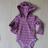 Боді з довгим рукавом hanes для дівчинки.