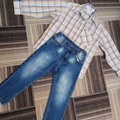 Джинси+сорочка для хлопчика 3/4 років.