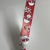 342. Livarno різдвяна підвісна прикраса у вигляді гірлянди з трьох сніговиків та сніжинок.