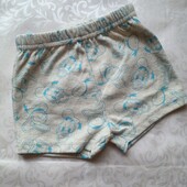 Легкі бавовняні пісочні дитячі шорти на 0-3 міс. Детские шорты 6740