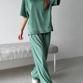 Жіночий велюровый костюм двійка брючний.