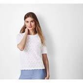 6679esmara пуловер ажурний з коротким рукавом М 40/42