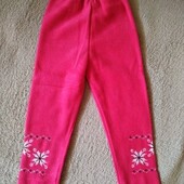 Дуже гарні флісові лосини з вишивкою,розмір 92
