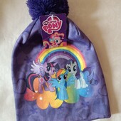 Шапка для дівчинки my little pony 52/54 (4-7 років) детская шапка 7822
