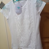 Шкільна футболка для дівчинки 8-10 років.