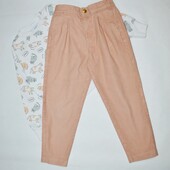 Бежеві вельветові моми reserved 140см