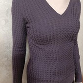 Італійський бренд brunella gori меріносова вовна джемпер коси у баклажановому кольорі