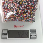 Бісер чеський мішаний 10 розмір + стеклярус