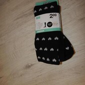 Дитячі колготи чорні з сердечками zeeman на 4-6 років