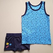 Майка та трусики боксери Emoji р.122 Lupilu