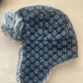 Шапка на флісі з вухами на підлітка