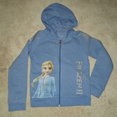 14. Кофта на молнии Disney" Frozen II", б/у, ±140см