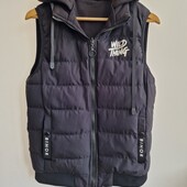 Двусторонняя очень теплая жилетка Bihor с капюшоном