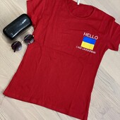 Червона патріотична футболка
