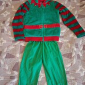 Теплый классный карнавальный костюм эльфа на 8-10 лет