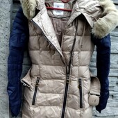 ❤️☀️❤️ Пальто куртка пух, натуральный мех, в идеальном состоянии. Ставка=купить Сразу ⚡❗
