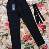 ***Легкие брюки в черном цвете Фото реальное