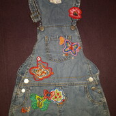 Ромпер тонкий джинс на 3-4 года Marks&Spencer.