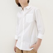 Нова білосніжна Сорочка 134 класичного крою є заміри