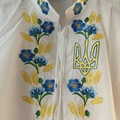 Дитяча вишиванка дуже гарна в ідеалі, одягали тільки на свято є заміри