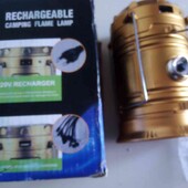 кемпинговый фонарь светильник ночник - камин аккумуляторный  + power bank