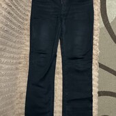 Теплі жіночі чорні джинси на флісі, розмір 34