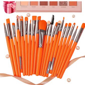 Неонові пензлики для макіяжу на 20 шт