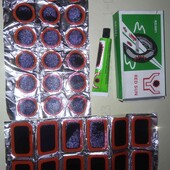 Латки Рем комплект для велосипеда коляски тележки матрасов и мн.др. 12 + 18 штук + клей