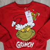 Sinsay брендовый свитшот/реглан цвет красный на рост 116 см